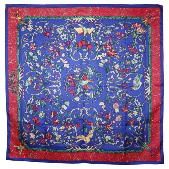 AUTHENTICITY GUARANTEED HERMES Carree scarf PIERRES D' ORIENT ET D' - Picture 1 of 8